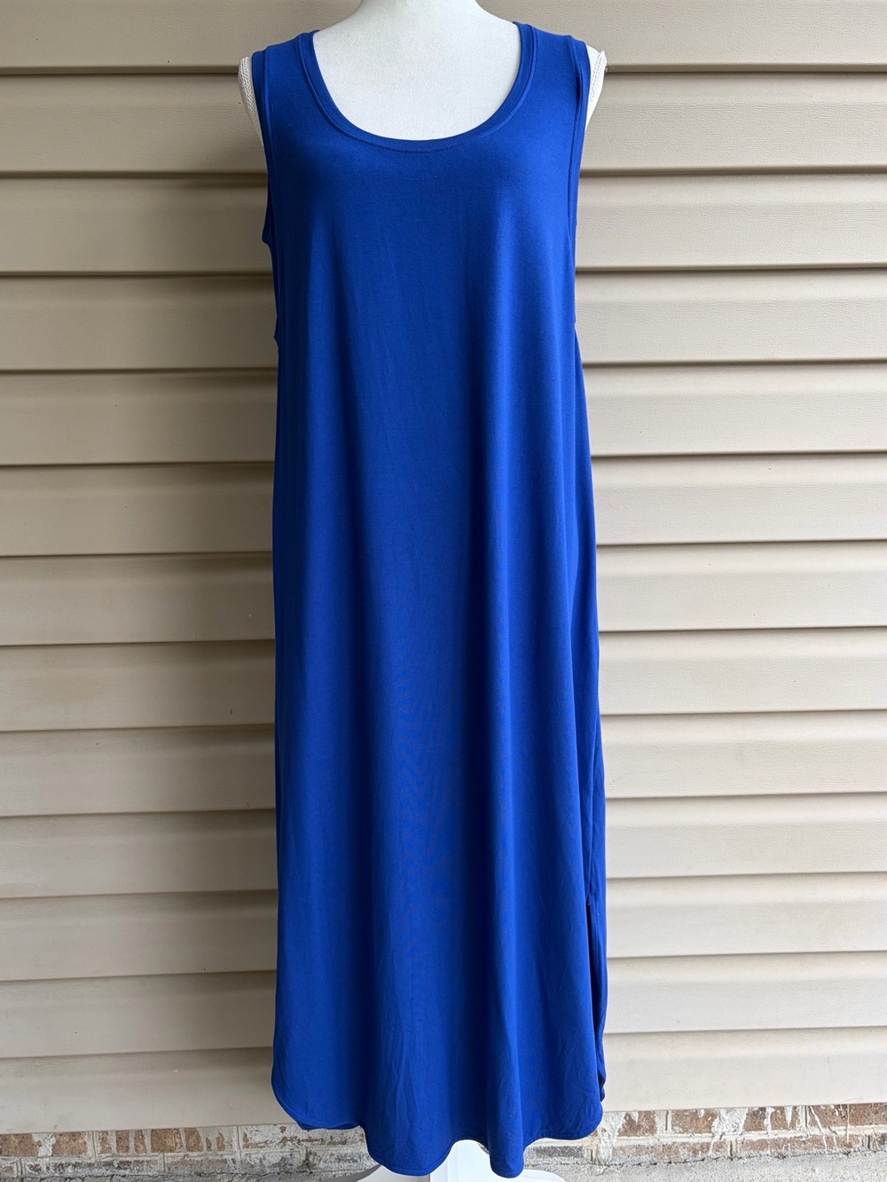 •LILLA P• Cobalt Blue Sleeveless Maxi Dress - Size Large
